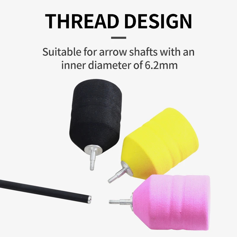 White Smoke SPG EVA Foam Arrow Head – Safe Arrow Tip for 6.2mm Shafts SPG