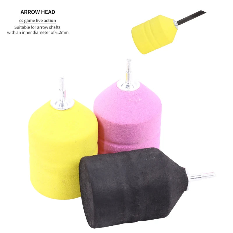 Navajo White SPG EVA Foam Arrow Head – Safe Arrow Tip for 6.2mm Shafts SPG