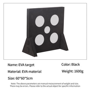 Dark Slate Gray SPG EVA Foam Archery Five-Spot Target | Durable & Portable SPG