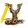 Goldenrod Colored Rope Wrapped Stainless Steel Slingshot MARKSMAN