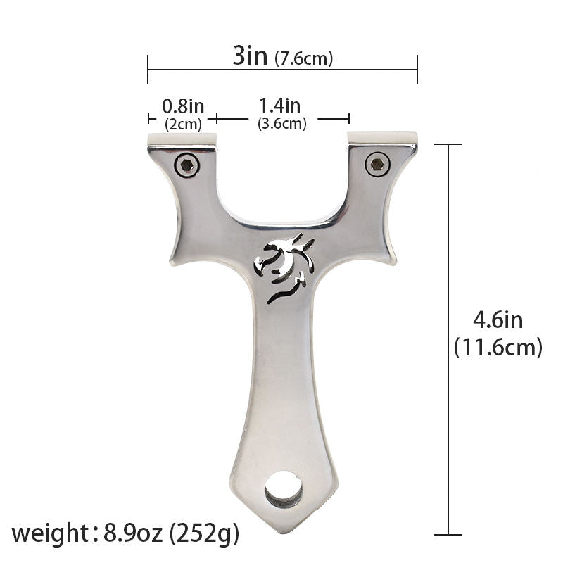 Gray Eagle Head Stainless Steel Slingshot INDIAN SLINGSHOT