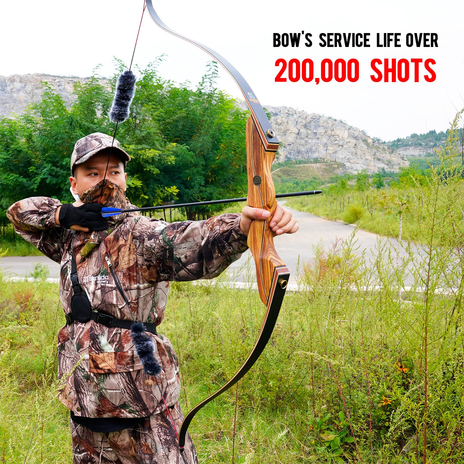 White Smoke Sanlida® Eagle X9 Takedown Recurve Bow Kit SANLIDA