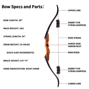 White Smoke Sanlida® Eagle X9 Takedown Recurve Bow Kit SANLIDA
