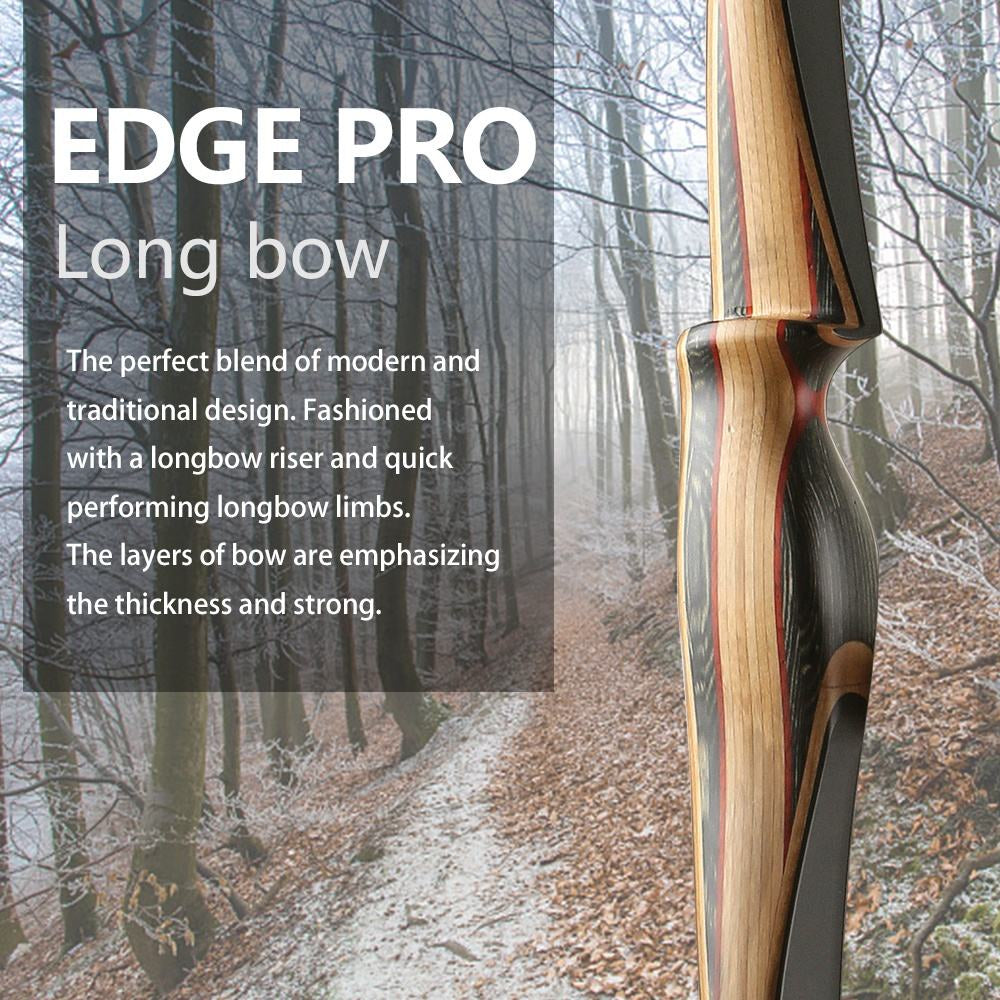 Dim Gray Old Mountain Archery Edge Pro Longbow – 68" Laminated Wood & Fiberglass Traditional Bow (RH/LH) OLD MOUNTAIN