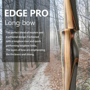 Dim Gray Old Mountain Archery Edge Pro Longbow – 68" Laminated Wood & Fiberglass Traditional Bow (RH/LH) OLD MOUNTAIN
