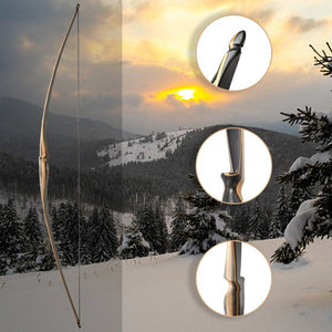 Dark Slate Gray Old Mountain Archery Edge Pro Longbow – 68" Laminated Wood & Fiberglass Traditional Bow (RH/LH) OLD MOUNTAIN
