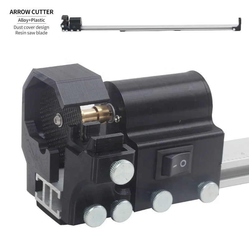 Dark Slate Gray SPG Electric Arrow Cutter Tool – Precision Archery Shaft Cutting Machine for Carbon, Fiberglass &amp; Aluminum Arrows SPG