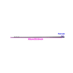 White Smoke 10mm Spearfishing Euro Shark 4-Fin Mono Shaft (100–200cm) – 17-4PH Stainless Steel with 1 Flopper Barb for Speargun INDIAN SLINGSHOT