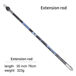 Dark Slate Gray SPG Recurve Bow Stabilizer Set – Carbon Fiber Balance Bar, Side Rods, Extender &amp; V Bar SPG