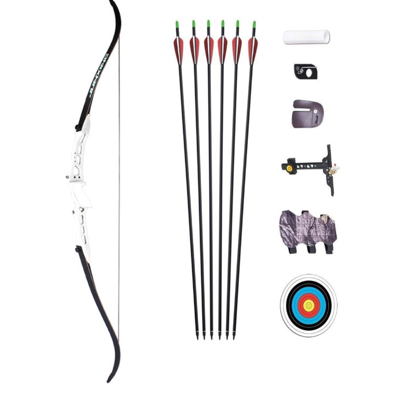Dark Slate Gray Junxing F158 Recurve Bow for Target Shooting and Games INDIAN SLINGSHOT
