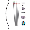 Light Gray Junxing F158 Recurve Bow for Target Shooting and Games INDIAN SLINGSHOT