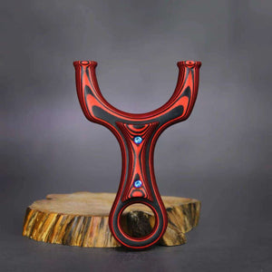Dim Gray G10 Stainless Steel Slingshot INDIAN SLINGSHOT