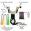 Tan Trident Alloy Slingshot Catapult with Laser Durable Outdoor Target Shooting Game Slingshot MARKSMAN