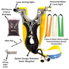 Light Gray New Spider Black Strap Stainless Steel Slingshot MARKSMAN