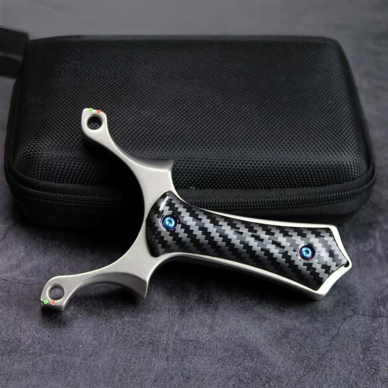 Dark Slate Gray Stainless Steel CarbonArc Slingshot INDIAN SLINGSHOT