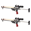 Light Gray Falcon PRO Double Gear Lock Slingshot Rifle Rod For Fishing And Target Practice INDIAN SLINGSHOT