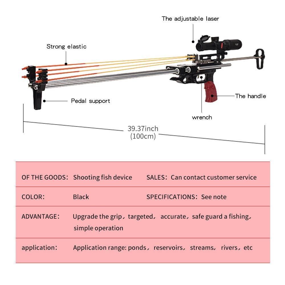 Light Pink Falcon PRO Double Gear Lock Slingshot Rifle Rod For Fishing And Target Practice MARKSMAN