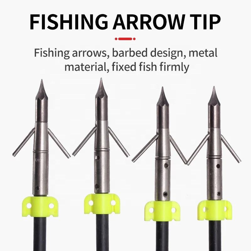 Snow SPG Fiberglass Fishing Arrow – 88cm, Stainless Steel Fish Dart, Black/Orange SPG