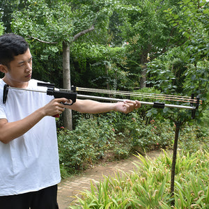 Dark Olive Green Field Wolf Outdoor Fishing Slingshot Precision Target Shooting Slingshot MARKSMAN