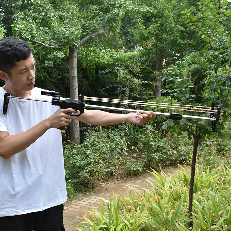 Dark Olive Green Field Wolf Outdoor Fishing Slingshot Precision Target Shooting Slingshot MARKSMAN