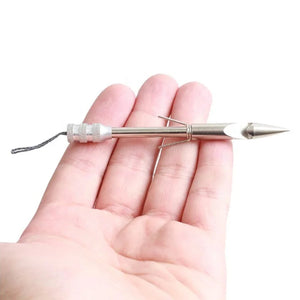 Pink SPG Stainless Steel Fishing Arrow Darts Darts | Slingshot &amp; Bowfishing Tips – 9.3cm Silver SPG