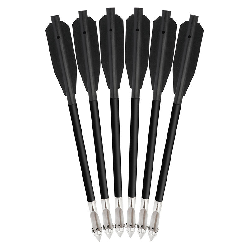 White Smoke 6.8'' Aluminum Fishing Bolts with Barbed Tip – Durable Bowfishing Arrows (6pcs Set) INDIAN SLINGSHOT