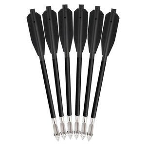 White Smoke 6.8'' Aluminum Fishing Bolts with Barbed Tip – Durable Bowfishing Arrows (6pcs Set) INDIAN SLINGSHOT