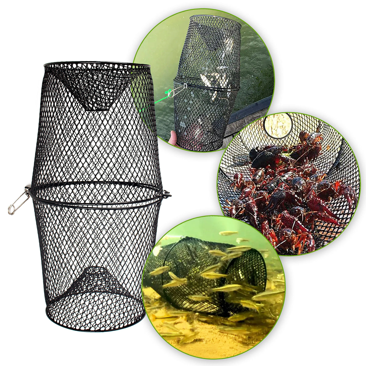 White Smoke Fishing Cage / Fishing Net Cage MARKSMAN