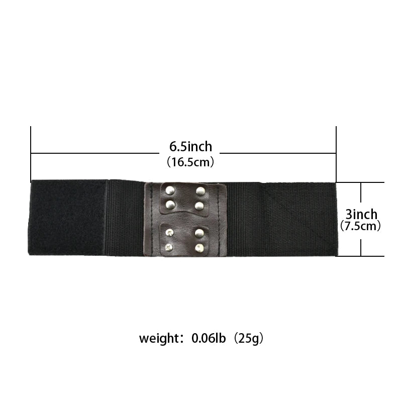 White Smoke WRISTEK Fishing Reel Wrist Mount Strap – Adjustable Leather Wristband Holder for Fishing Reel Attachment MARKSMAN