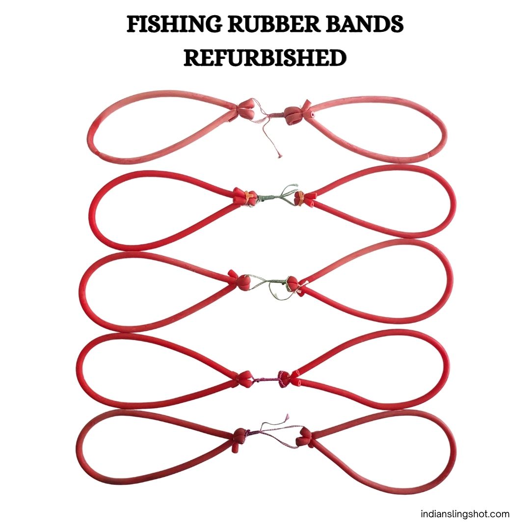 White Smoke Fishing Rubber Bands Refurbished – 5 & 10 Pcs Pack MARKSMAN