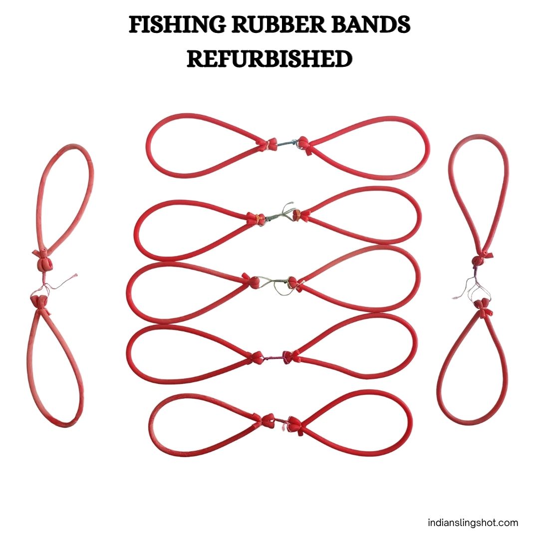 White Smoke Fishing Rubber Bands Refurbished – 5 & 10 Pcs Pack MARKSMAN