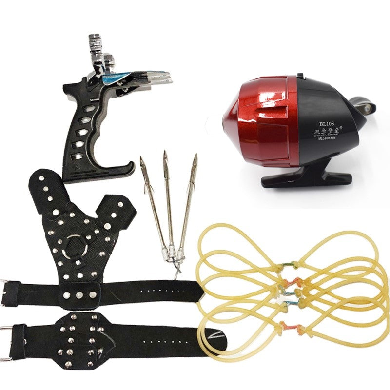bullet fishing reel 5 Bullet Star Fishing Slingshot with Red & Metal Reel Combo Set – INDIAN SLINGSHOT