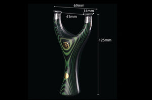 Black Five-Star Titanium Steel Slingshot | Vase Mouth Design MARKSMAN