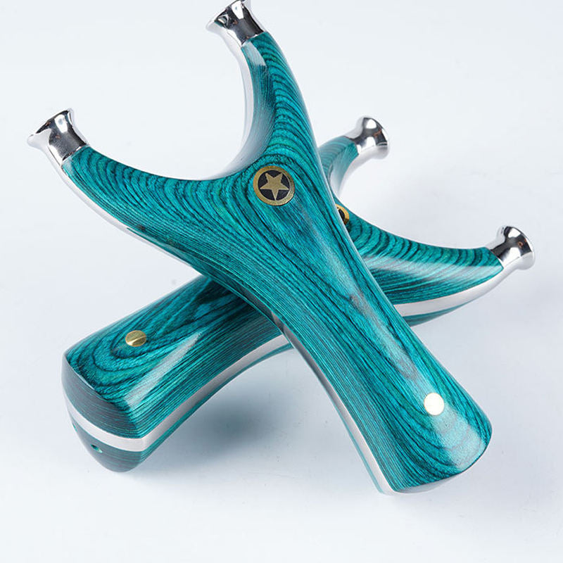 Alice Blue Five-Star Titanium Steel Slingshot | Vase Mouth Design MARKSMAN