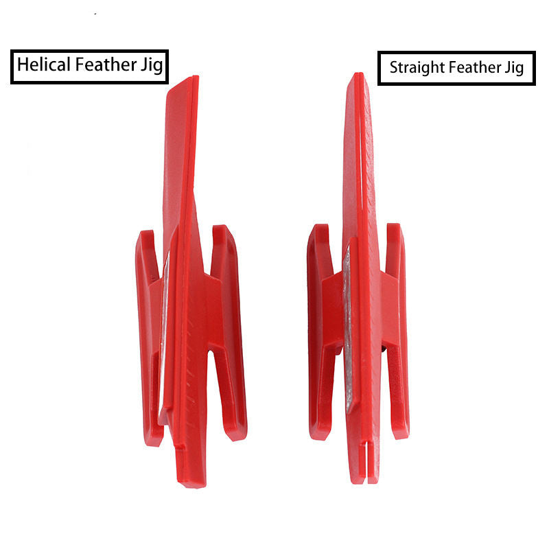 White Smoke Sanlida® Fletching Jig – Adjustable Arrow Shaft Feather Placement Tool SANLIDA