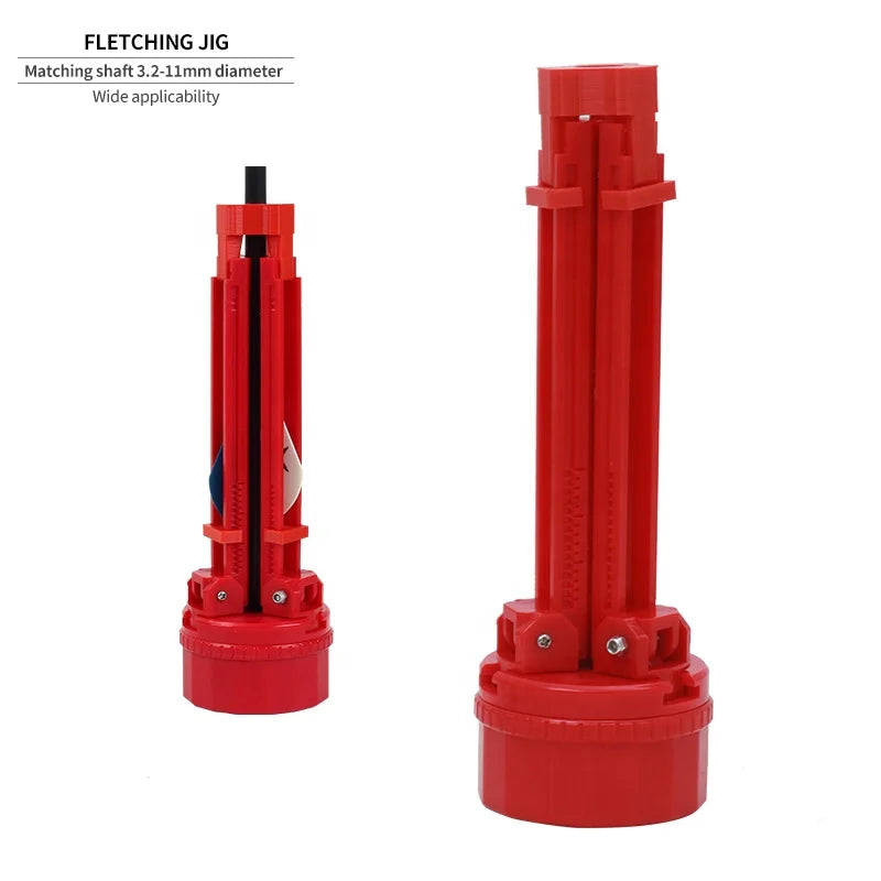 SPG Fletching Jig — Adjustable ABS Arrow Feather Alignment Tool ...
