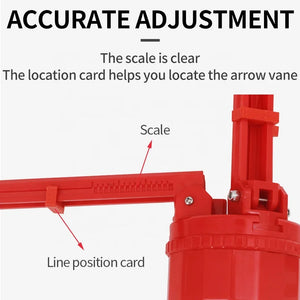 Firebrick SPG Fletching Jig — Adjustable ABS Arrow Feather Alignment Tool SPG