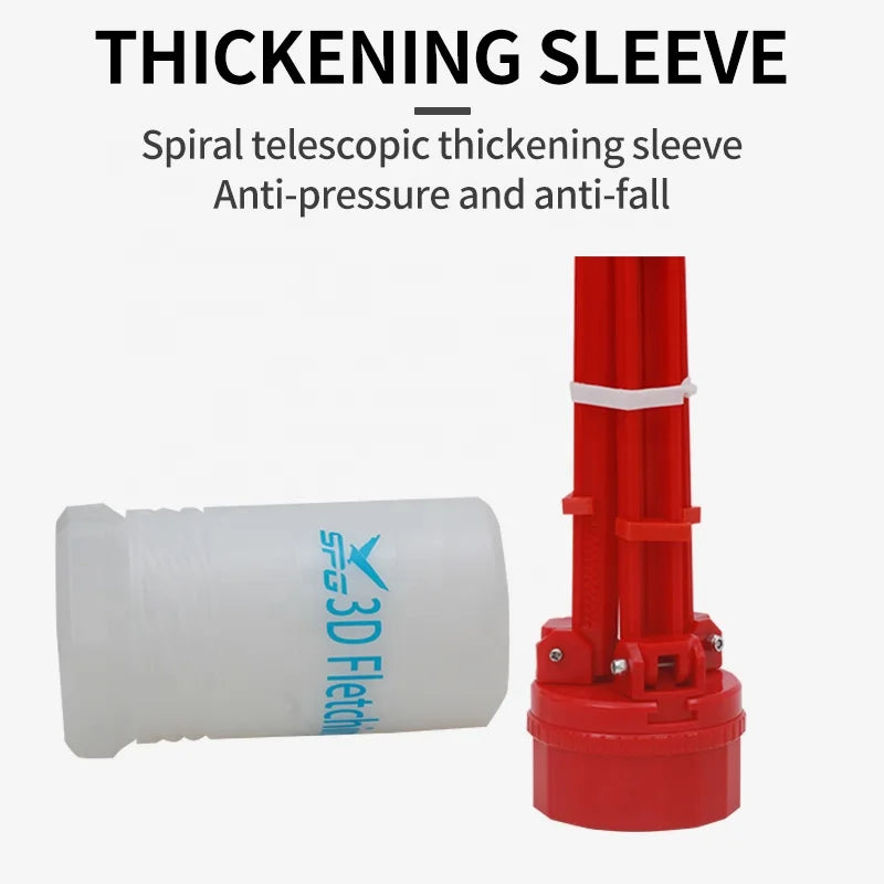 White Smoke SPG Fletching Jig — Adjustable ABS Arrow Feather Alignment Tool SPG