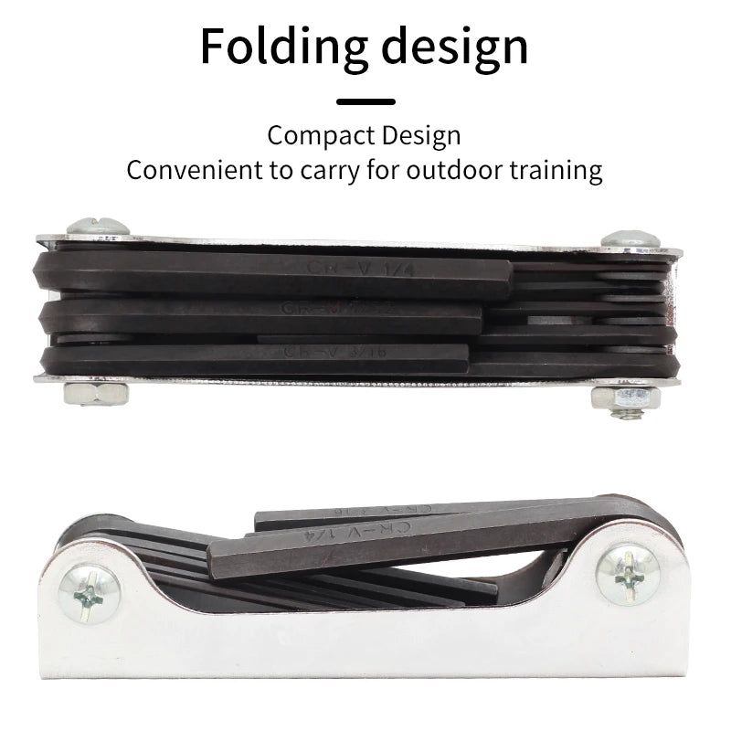 Lavender SPG Fold-Up Allen Wrench Set – 8-in-1 Archery Tuning Tool SPG
