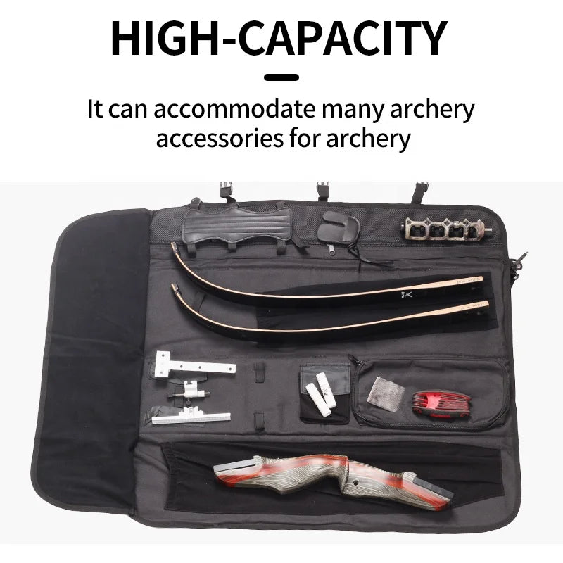 Dark Slate Gray SPG Foldable Bow Bag Oxford Cloth | Recurve Takedown Bow Case SPG