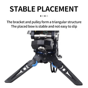 Dark Slate Gray SPG GJ816 Foldable Compound Bow Stand – Portable Rubber ABS Bow Holder SPG