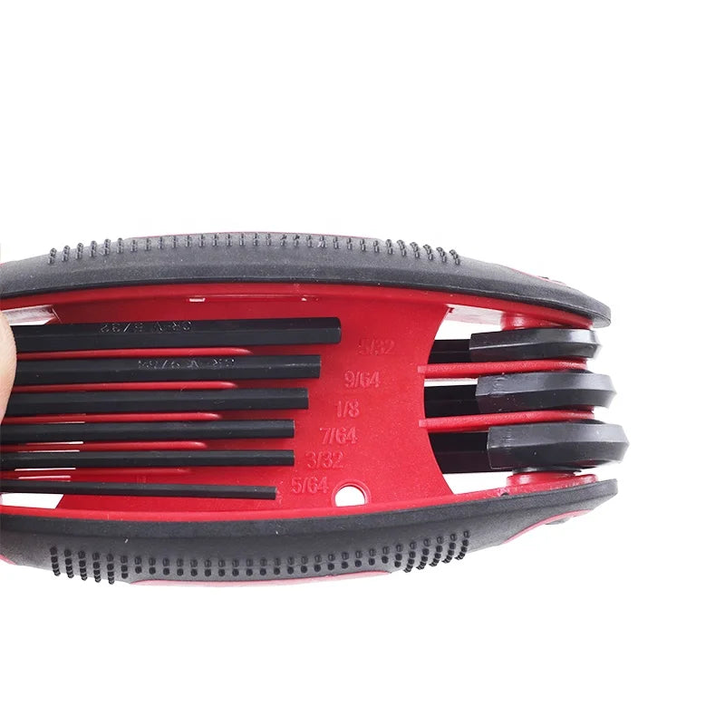 Dark Slate Gray SPG Folding Allen Key Wrench — Chrome Vanadium Steel Hex Key Set SPG