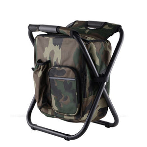 White Smoke Portable Folding Fishing Chair with Cooler Backpack INDIAN SLINGSHOT