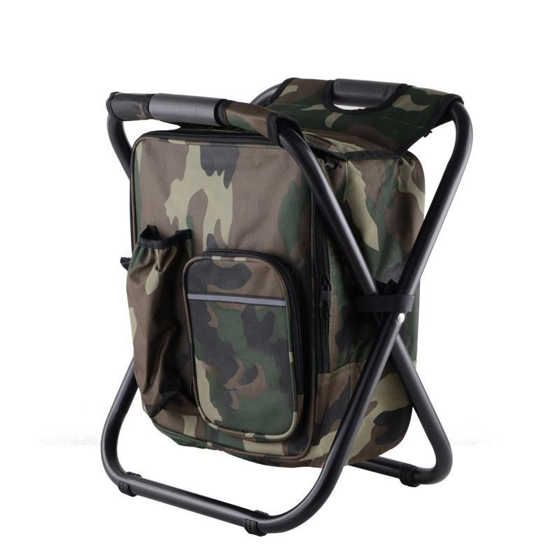 White Smoke Portable Folding Fishing Chair with Cooler Backpack INDIAN SLINGSHOT