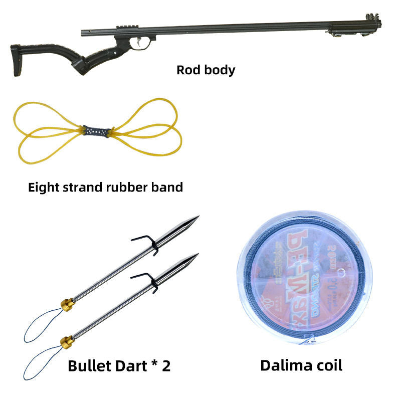 Light Gray Best Fishing Slingshot Rifle High-Precision New Ergonomic Shooting Slingshot Set-New Release MARKSMAN