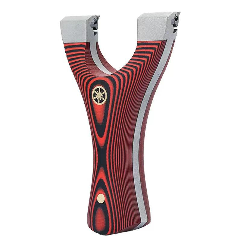 White Smoke G10 Dragon Tooth Stainless Steel Slingshot INDIAN SLINGSHOT
