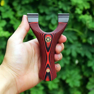 Black G10 Dragon Tooth Stainless Steel Slingshot INDIAN SLINGSHOT