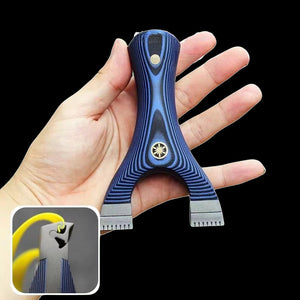 Black G10 Dragon Tooth Stainless Steel Slingshot INDIAN SLINGSHOT