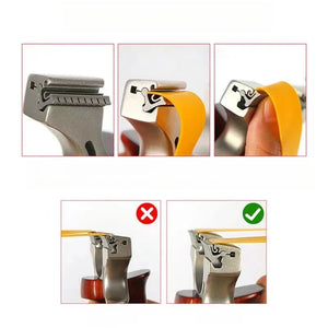 White Smoke G10 Dragon Tooth Stainless Steel Slingshot INDIAN SLINGSHOT