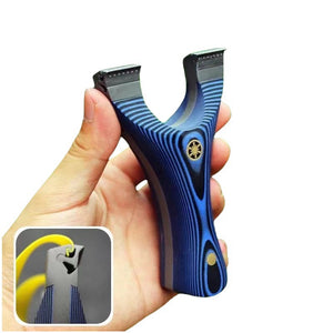 White Smoke G10 Dragon Tooth Stainless Steel Slingshot INDIAN SLINGSHOT